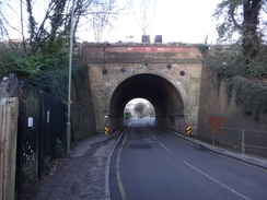 P2019DSC07916	A rail bridge near Orpington station.