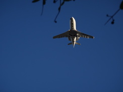 P2019DSC07956	A plane coming in to land at Biggin Hill.