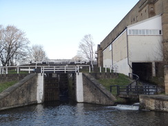 P2019DSC08196	The Bingley 3-lock staircase.