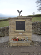 P2019DSC08302	A memorial to the crew of Lancaster bomber HZ251, lost near the canal in September 1943.