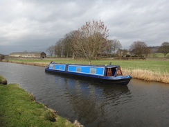 P2019DSC08377	A boat on the canal between Skipton and Gargrave.