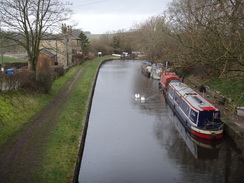 P2019DSC08463	The canal at Newton Changeline Bridge no. 165.