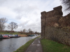 P2019DSC08517	The abutment of an old railway bridge in Barnoldswick.