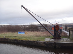 P2019DSC08615	A crane by the Yorkshire Street Aqueduct.