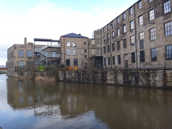 P2019DSC08645	Canalside buildings in Burnley.