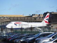 P2019DSCF2366	A BA 747 at Heathrow.