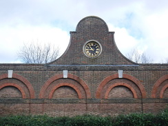 P2019DSCF2399	A clock on Cranford House's stable block.