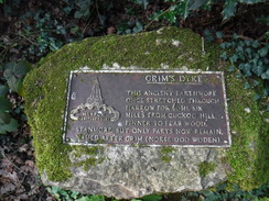 P2019DSCF2700	A plaque about Grim's Dyke.