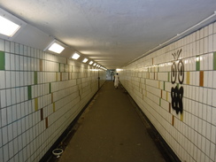 P2019DSCF2791	The underpass under the A1 near Edgware.