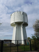 P2019DSCF2858	A water tower to the north of Huntingdon.