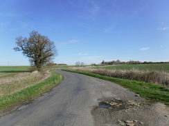 P2019DSCF2882	The road between Abbots Ripton and Wennington.