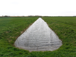 P2019DSCF2952	A drain on Sawtry Fen.