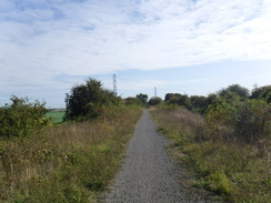 P2019DSCF3195	Following the path east towards Fledborough viaduct.