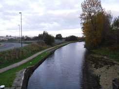 P2019DSCF3358	The canal near the DW Stadium.