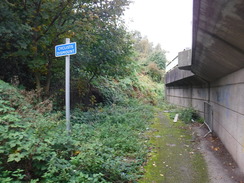 P2019DSCF3950	The path leading up to the Silver Jubilee Bridge.