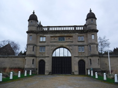 P2020DSCF4569	The imposing Wollaton Gatehouse Lodge.