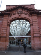 P2020DSCF4597	An entry into Nottingham station's porte-cochere.