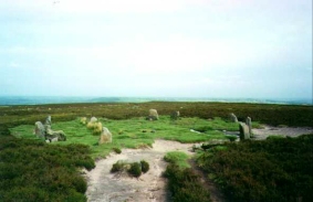 N29	Looking south at the Twelve Apostles Stone Circle.