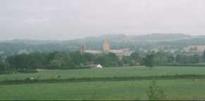 P23	Looking towards Wells cathedral.