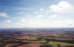 R29	The view from the Trig point on Eildon Mid Hill.