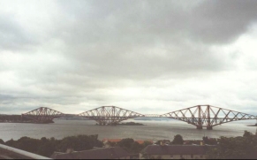 T14	The forth rail bridge viewed from the road bridge.