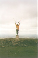 ZZ12	Myself standing on the Trig Point on Cross Fell, the highest point of the Pennines.