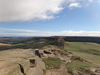 The view from Roseberry Topping summit towards Great Ayton Moor.