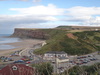 The view along the cliffs east from Saltburn.