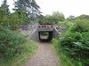 The bridge carrying the path under the railway line in Santon.