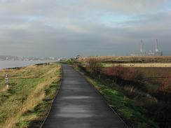 P2002B290010	The path leading eastwards from Coalhouse Fort. 