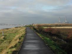 P2002B290010	The path leading eastwards from Coalhouse Fort. 