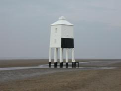 P20032250080	A light on the beach in Burnham-on-Sea. 