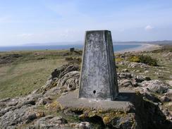 P20033310833	The trig point at Pen-ychain Point.