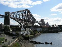 P20039239251	The Forth rail bridge and North Queensferry.