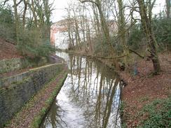 P20052204240	The canal at the western end of Hyde Bank Tunnel. 