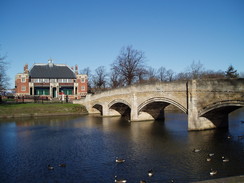 A bridge over the River Soar in Leicester.