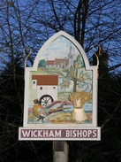 P20071016896	Wickham Bishops village sign.