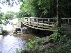 P20077068280	A footbridge by the River Taf.