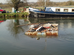 P20093170134	A sunken canal boat.
