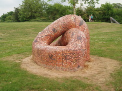 P20105260193	A sculpture in a park in Pill.