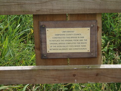 P20108050127	A plaque on Jim's Bridge.