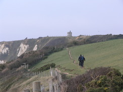 P2010B270662	Following the clifftop west from Beer Head.