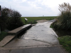 P2010B270687	The ford over a stream at Branscombe Mouth.