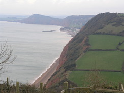 P2010B270770	The view west over Salcombe Mouth.