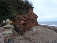 P2010B270805	Cliffs in Sidmouth.