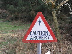 P20113283854	An archery sign.