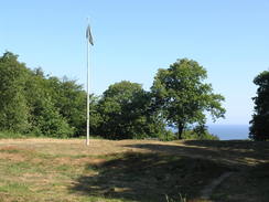 P20115256466	The flagpole on Beacon Hill, Norfolk's highest point.