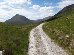 P2011DSC00752	The path ascending up to the Lairig from Kinlochleven.
