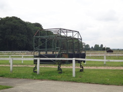 P2011DSC02386	A horserace starting gate at a farm.