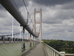 P2011DSC03317	Crossing the Humber Bridge.